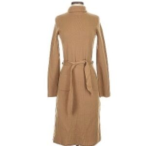 Ann Taylor Classic Camel Long Sleeve Dress, small